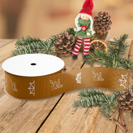 Golden Brown Business Logo Sneeuwvlokken Promotion Grosgrain Lint