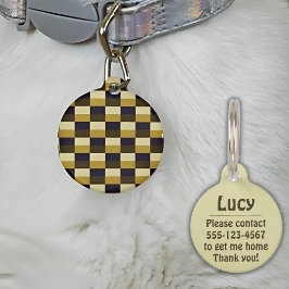 Golden Brown Color Combination Huisdierpenning