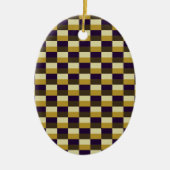 Golden Brown Color Combination Keramisch Ornament (Voorkant)