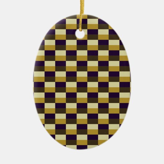 Golden Brown Color Combination Keramisch Ornament (Voorkant)