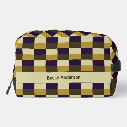 Golden Brown Color Combination Toilettasje (Achterkant)