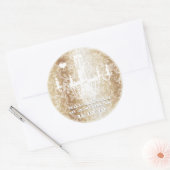 Golden Brown  Damask Chandelier Stickers (Envelop)