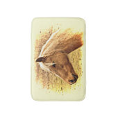 Golden Brown Horse in Sun Bath Mat (Voorkant Verticaal)