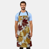 Golden Brown Maple Leaf Pattern Schort (Gedragen)