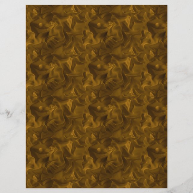 Golden Brown satin Texture Scrapbook Paper (Voorkant)