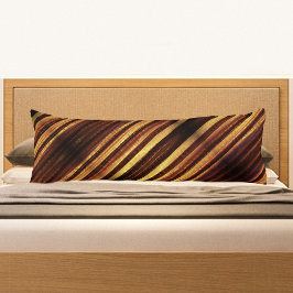 Golden Brown Striped Body Pillow Lichaamskussen