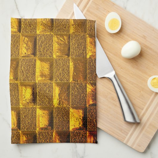 Golden Brown Theedoek (Quarter Fold)