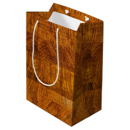 Golden Brown Wood Cut Mosaic Medium Cadeauzakje