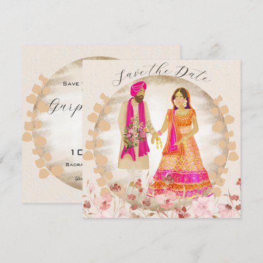 Golden bruiloft Illustratie (Voorkant / Achterkant)