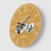 Golden bruiloft voorbij cadeau foto grote klok (Hoek)
