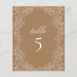 Golden bruine tafel Rococo botanische baard