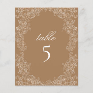 Golden bruine tafel Rococo botanische baard