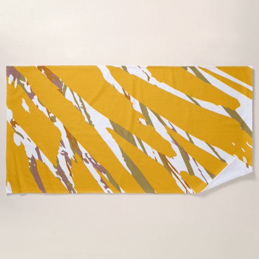 Golden Brush Elegance Strandlaken (Voorkant)