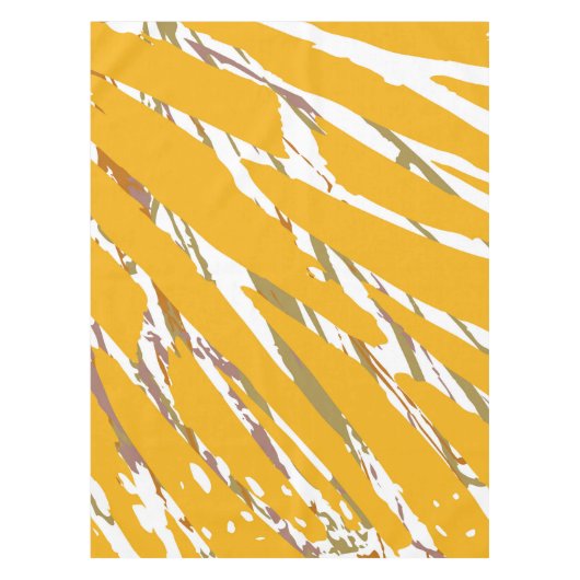 Golden Brush Elegance Tafelkleed (Voorkant)