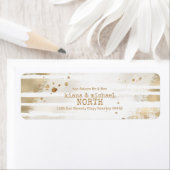Golden Brush Stroke Stripes Wedding ID655 Etiket (Insitu)