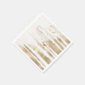 Golden Brush Stroke Stripes Wedding ID655 Servet (Hoek)