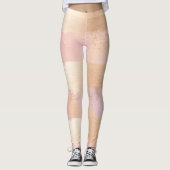 Golden Brush Strokes Leggings (Voorkant)