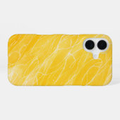 Golden Brushstrokes Phone Case iPhone 16 Hoesje (Achterkant horizontaal)