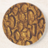 Golden Bubbles Zandsteen Onderzetter (Voorkant)