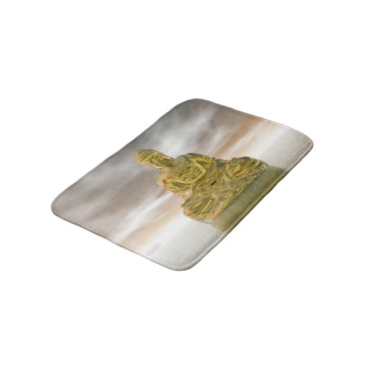 Golden buddha - 3D rendering Badmat (Gekanteld)