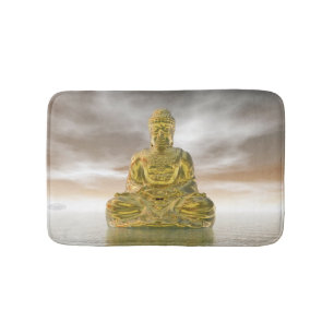 Golden buddha - 3D rendering Badmat