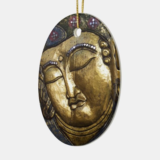 Golden Buddha Blessing Inspirerend Love Keramisch Ornament (Links)