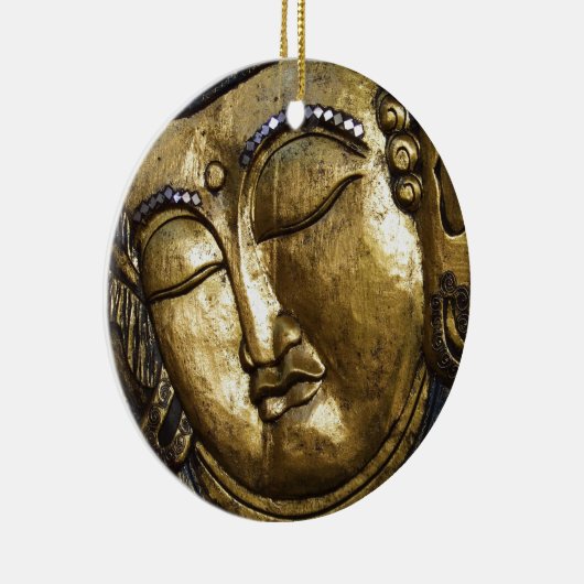 Golden Buddha Blessing Inspirerend Love Keramisch Ornament (Rechts)