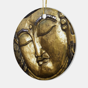 Golden Buddha Blessing Inspirerend Love Keramisch Ornament