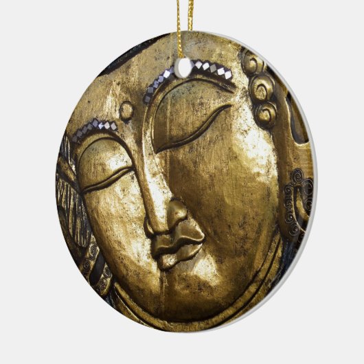 Golden Buddha Blessing Inspirerend Love Keramisch Ornament (Links)