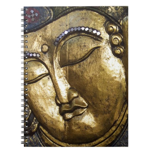 Golden Buddha Blessing Inspirerend Love Notitieboek (Voorkant)