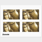 Golden Buddha Blessing Inspirerend Love Rechthoekige Sticker (Vel)