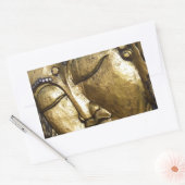 Golden Buddha Blessing Inspirerend Love Rechthoekige Sticker (Envelop)