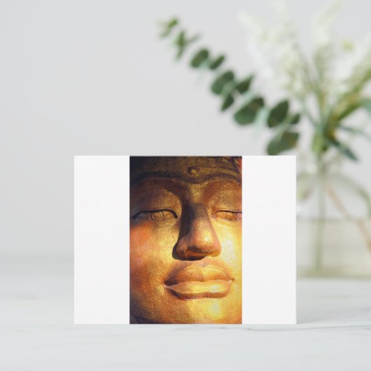 Golden Buddha Briefkaart (Staand voorkant)