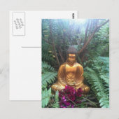 Golden buddha briefkaart (Voorkant / Achterkant)