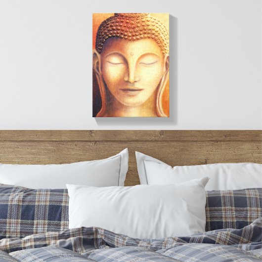 Golden Buddha Canvas Afdruk (Insitu (Slaapkamer))