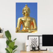 Golden Buddha Chiang Rai Thailand Poster (Thuiskantoor)