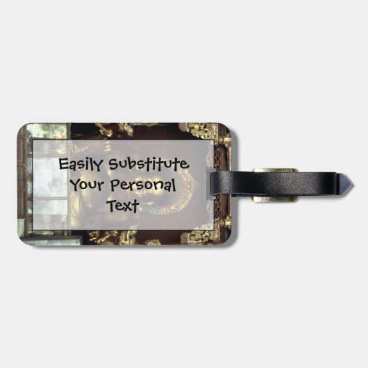 Golden Buddha Easy ID Personal Bagagelabel (Achterkant horizontaal)