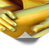 Golden Buddha en Noble Achtvoudig pad Poster (Hoek)