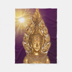 golden buddha fleece deken