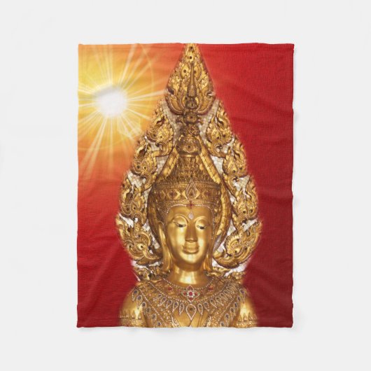 golden buddha fleece deken (Voorkant)