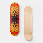 Golden Buddha Head skateboard (Voorkant)