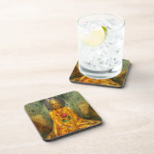 Golden Buddha in Temple Drankjes Onderzetter (Rechterzijde)