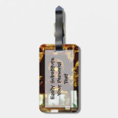 Golden Buddha Kyoto Japan Abstract indrukwekkend Bagagelabel (Achterkant verticaal)