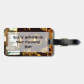 Golden Buddha Kyoto Japan Abstract indrukwekkend Bagagelabel (Achterkant horizontaal)