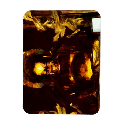 Golden Buddha Kyoto Japan Abstract indrukwekkend Magneet (Verticaal)