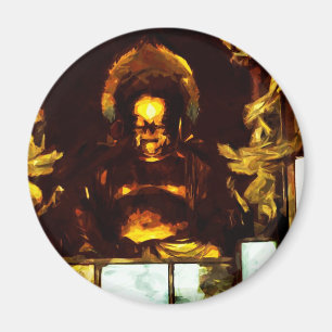 Golden Buddha Kyoto Japan Abstract indrukwekkend Magneet