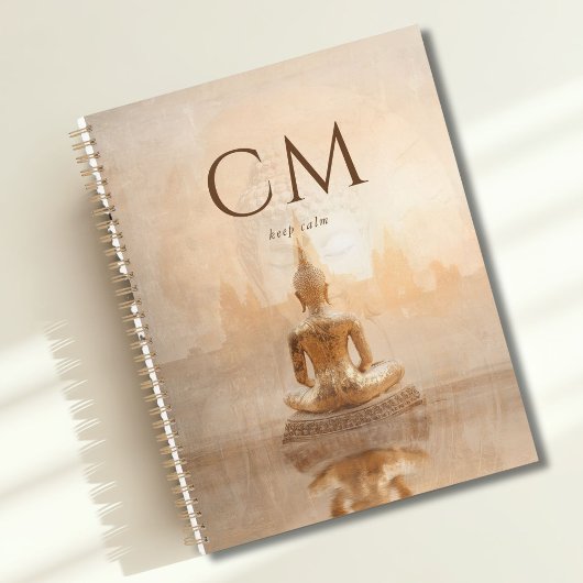 Golden Buddha Monogram Planner