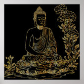 Golden Buddha Poster (Voorkant)