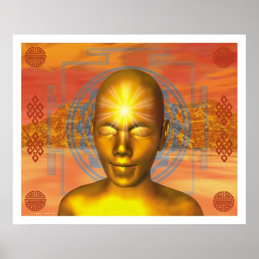 Golden Buddha Poster (Voorkant)