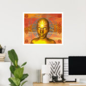 Golden Buddha Poster (Thuiskantoor)